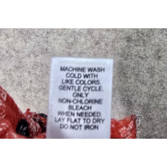 EST. 1946 Womens Red Paisley Print Wide-Leg Pants L Lightweight Rayon Boho - Picture 5 of 8